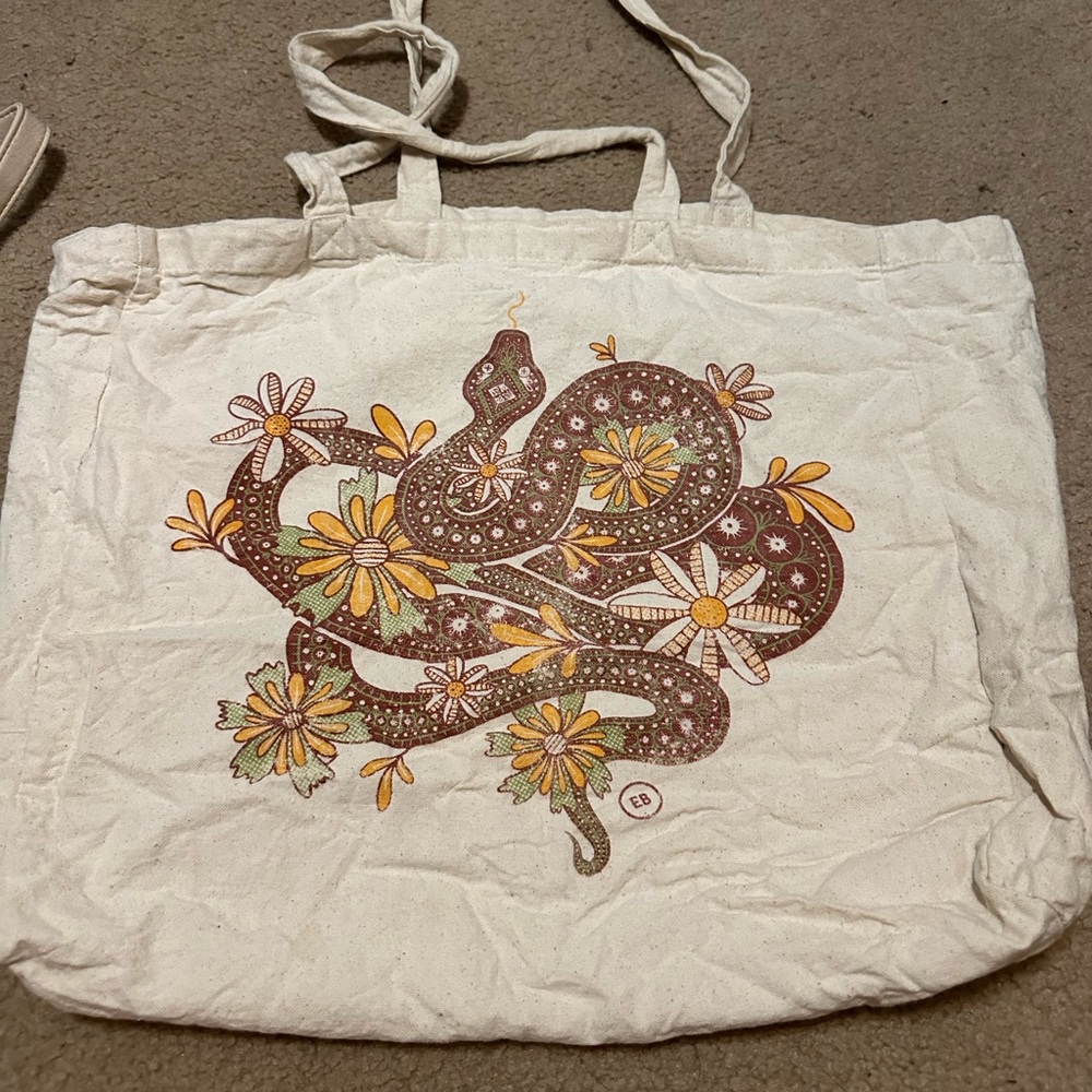 Snake tote bag